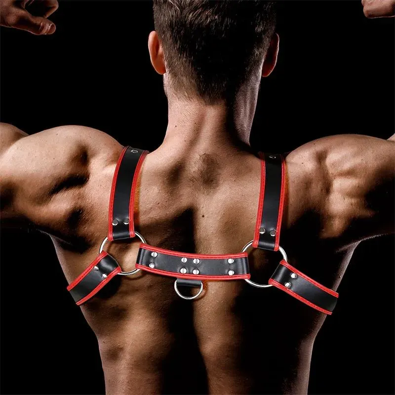 INTOYOU Odiseo krūšu harness vīriešiem, vegānā āda