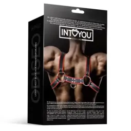 INTOYOU Odiseo krūšu harness vīriešiem, vegānā āda