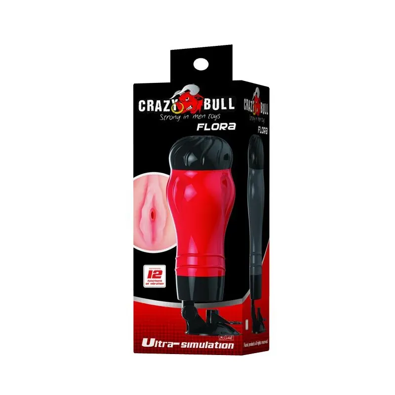 CRAZY BULL masturbators ar vibrāciju