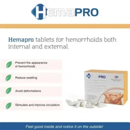 Hemapro Pills tabletes hemoroīdiem, 60 gab.