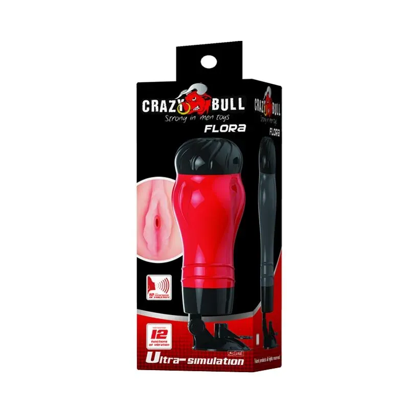 CRAZY BULL vibrējošs masturbators ar vagīnu