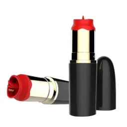 A-GUSTO Lipstick klitora vibrators ar mēlīti
