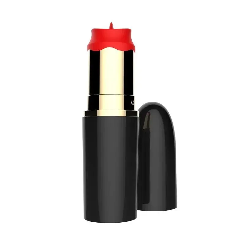 A-GUSTO Lipstick klitora vibrators ar mēlīti
