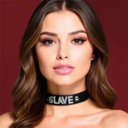 CINDERELLA Collar Slave kaklasiksna, vegāna āda