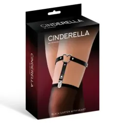 CINDERELLA zeķu turētājs ar sirdi, vegānā āda