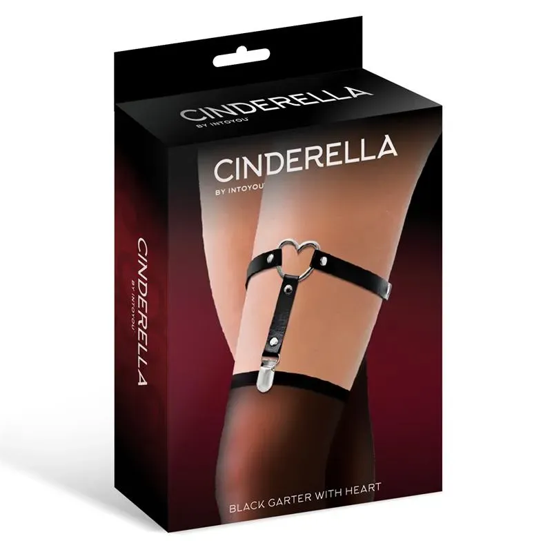 CINDERELLA zeķu turētājs ar sirdi, vegānā āda