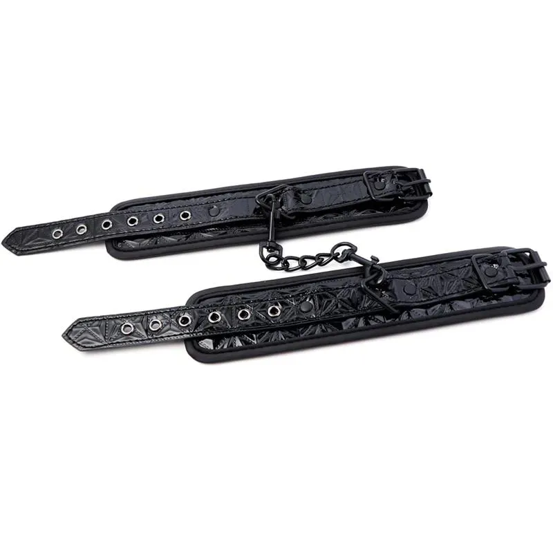 BLACK SAPPHIRE potīšu manšetes no vegānas ādas