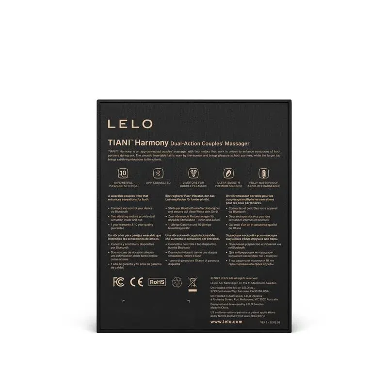 LELO Tiani Harmony pāru vibrators ar aplikāciju