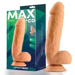 MAX & CO Creig reālistisks dildo 8,5" ar sēkliniekiem