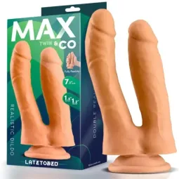 MAX & CO Twin reālistisks dubultais dildo 18 cm