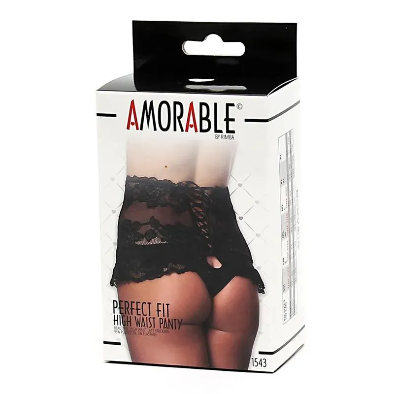 AMORABLE High Waist Panty Black трусики
