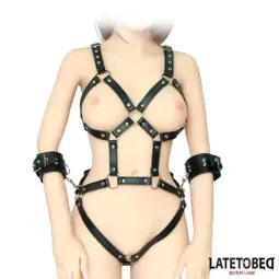LATETOBED BDSM LINE siksnas ar aprocēm