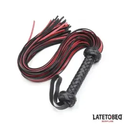 LATETOBED BDSM LINE pletne 65 cm, melna un sarkana