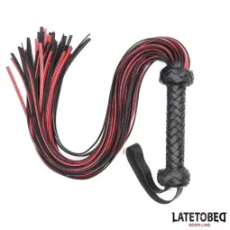 LATETOBED BDSM LINE pletne 65 cm, melna un sarkana