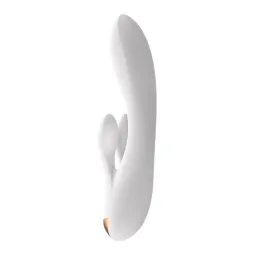Double Flex Vibraator 3 Mootoriga, Valge – trušu vibrators