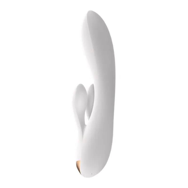 Double Flex Vibraator 3 Mootoriga, Valge – trušu vibrators