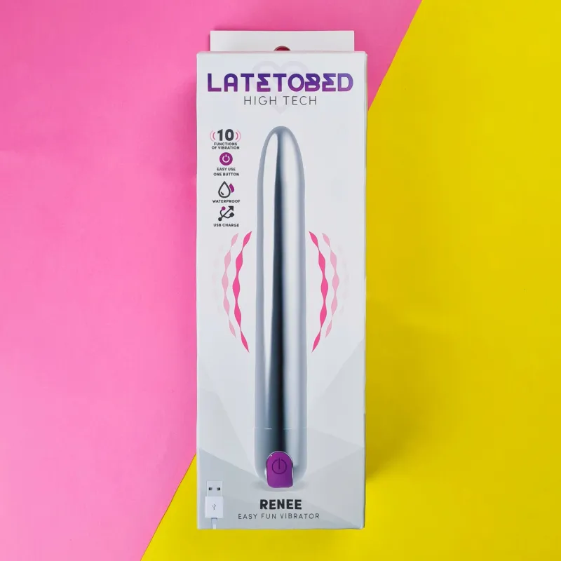 Renee vibrators, 10 režīmi, 18,5 cm, sudrabains | Noks.lv