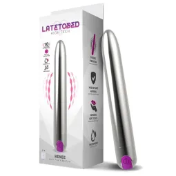 Renee vibrators, 10 režīmi, 18,5 cm, sudrabains | Noks.lv