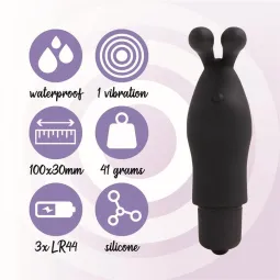 Magic Finger pirksta vibrators, melns | Noks.lv