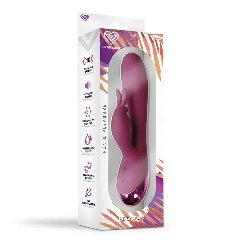 FESTIVAL Brole Vibe USB Red trušu vibrators