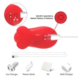 URBAN SKY pirksta vibrators ar 9 režīmiem