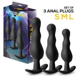 AFTERDARK Camber anālo aizbāžņu komplekts, 3 gab.