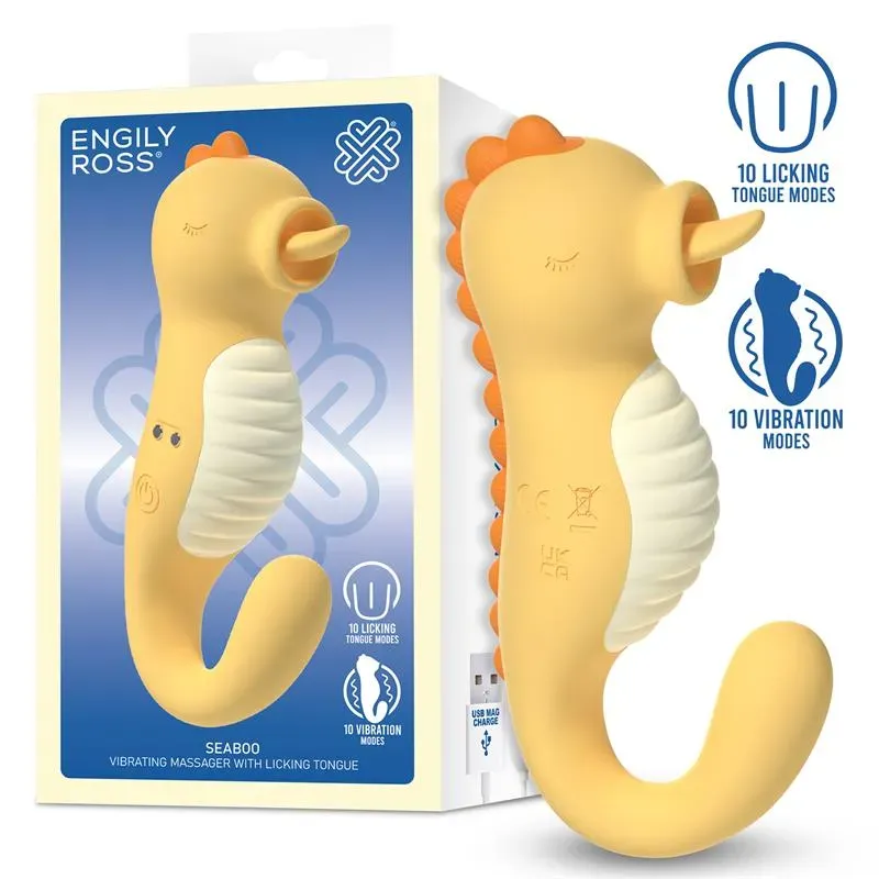ENGILY ROSS Seaboo vibrators ar mēli