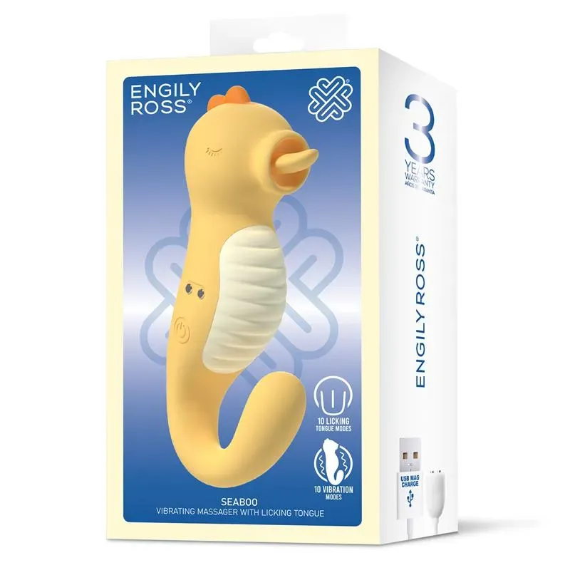 ENGILY ROSS Seaboo vibrators ar mēli