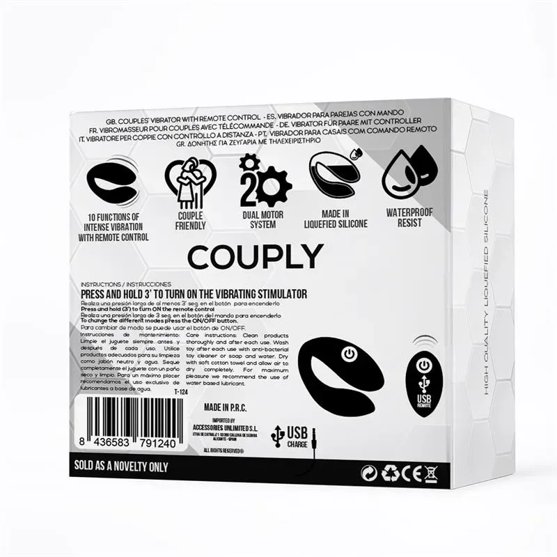 TARDENOCHE Couply pāru vibrators ar pulti