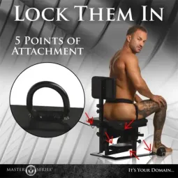MASTER SERIES Pleasure Throne orālā seksa krēsls