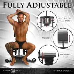 MASTER SERIES Pleasure Throne orālā seksa krēsls