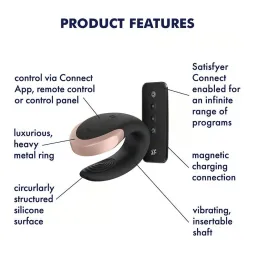 Satisfyer Double Love Connect App – seksa rotaļlieta