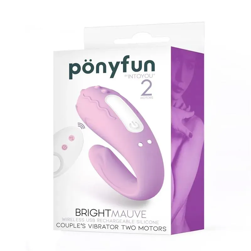 INTOYOU Brightmauve pāru vibrators ar pulti