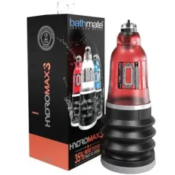 Bathmate Hydromax3 penisa sūknis, sarkans