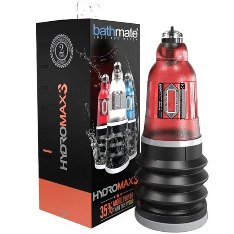 Bathmate Hydromax3 penisa sūknis, sarkans