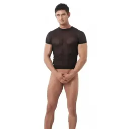 AMORABLE рубашка из сетки, чёрная