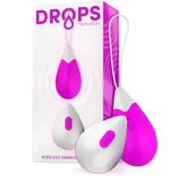 DROPS vibrējošā ola ar tālvadību, violeta