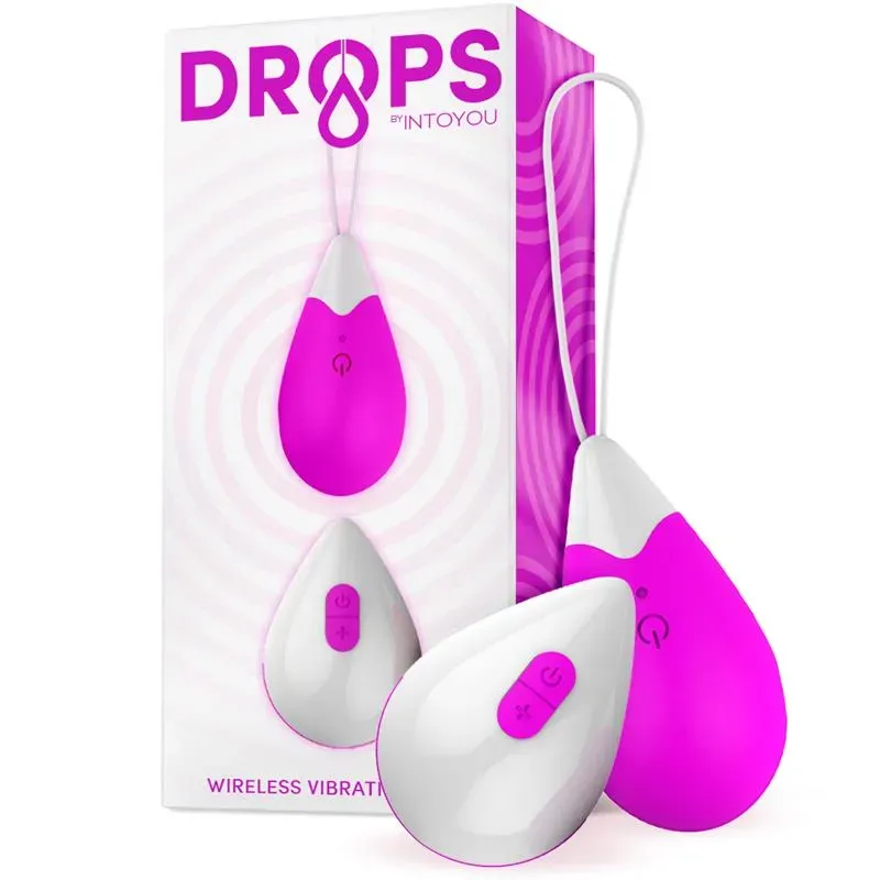 DROPS vibrējošā ola ar tālvadību, violeta