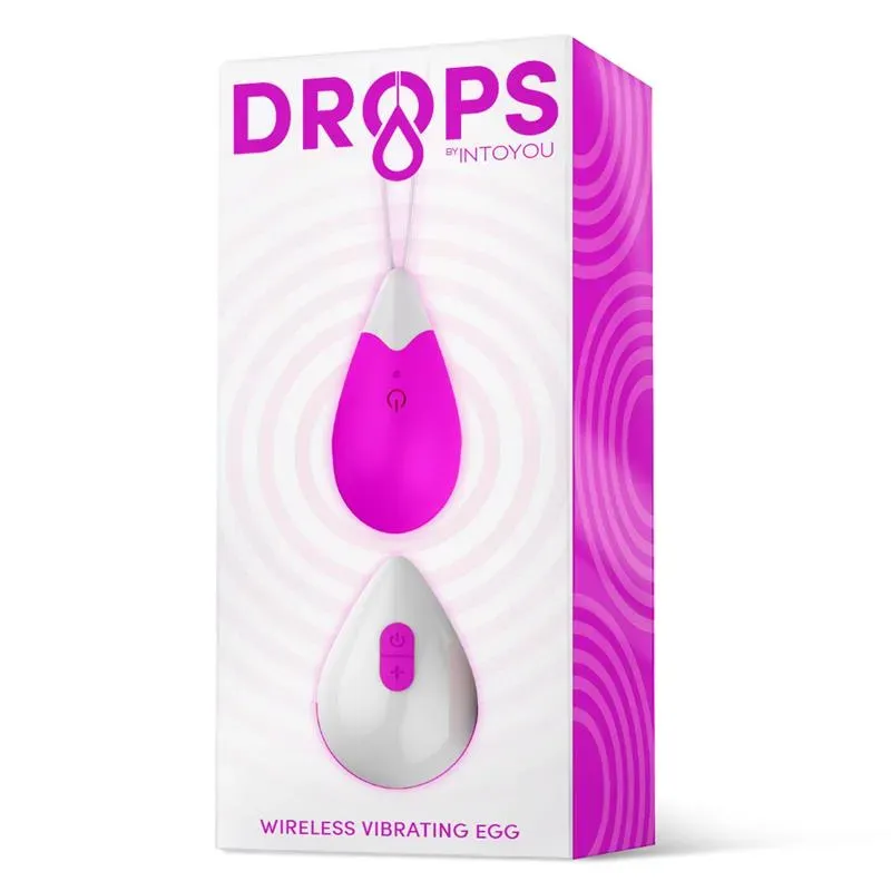 DROPS vibrējošā ola ar tālvadību, violeta