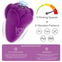 LOVETOY Flicker klitora stimulators, violets