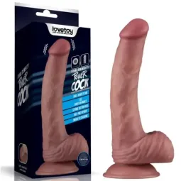 LOVETOY Dual Density vibrējošs dildo, 23 cm