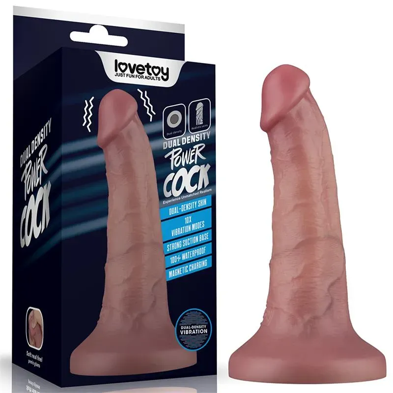 LOVETOY Dual Density vibrējošs dildo 16 cm