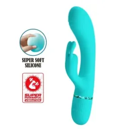 PRETTYLOVE Scocco trušu vibrators, tirkīzzils