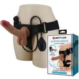 PRETTYLOVE Oher strap-on ar vibrāciju
