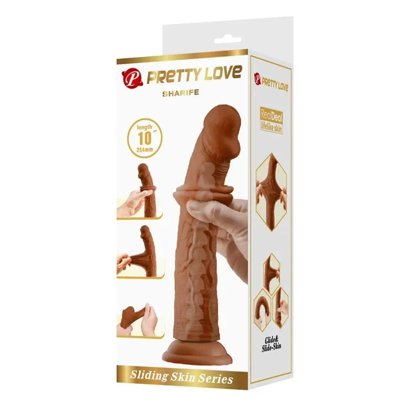PRETTYLOVE Sharife reālistiskais dildo 25 cm