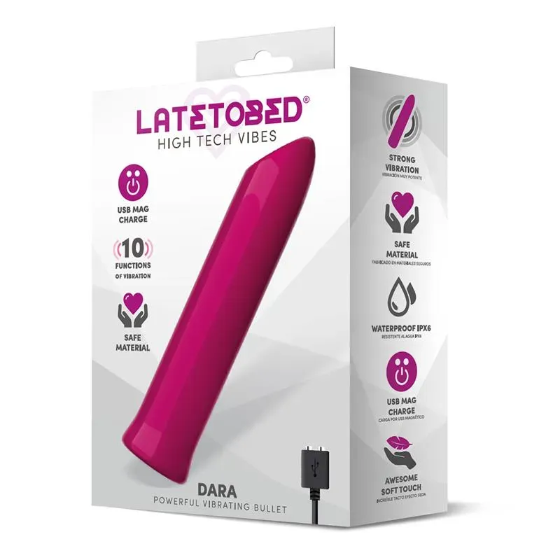 LATETOBED Dara vibrējošā lodīte, 10 režīmi