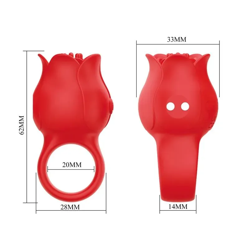 PRETTYLOVE Jae Rose pirkstu vibrators