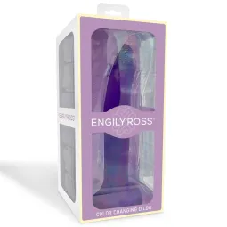 Krāsu mainošs dildo, no violeta uz rozā, 21 cm | Noks.lv