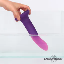Krāsu mainošs dildo, no violeta uz rozā, 21 cm | Noks.lv