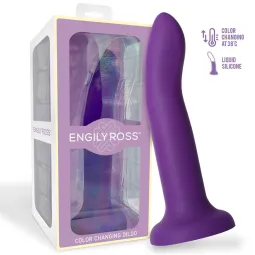 Krāsu mainošs dildo, no violeta uz rozā, 21 cm | Noks.lv